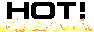 A burning flame animation